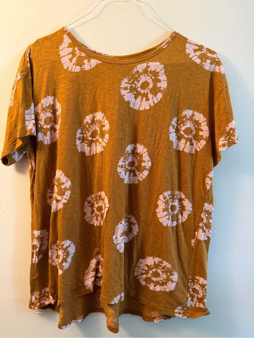 Wonderly Mustard And Flowers Top